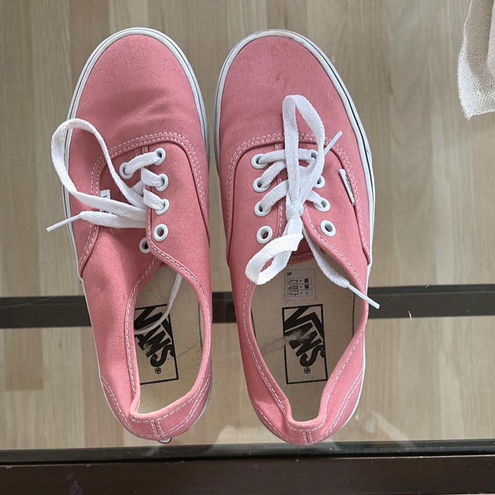 Vans Women's Pink Canvas Sneakers